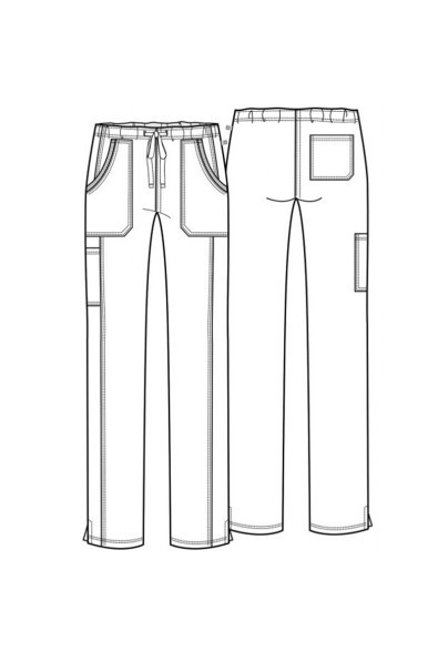 Komplet medyczny damski Cherokee Revolution Tech (bluza V-neck, spodnie Mid Rise) czarny-15