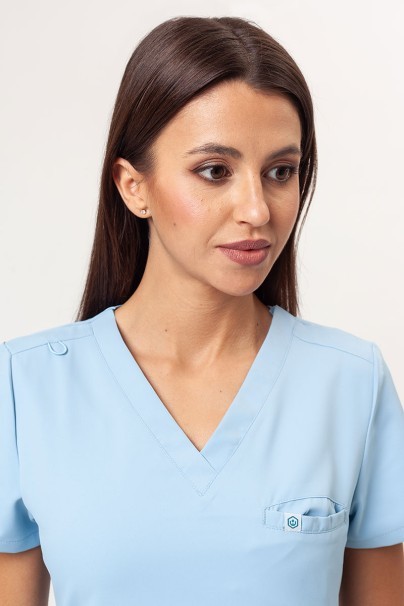 Bluza medyczna damska Uniforms World 109PSX Shelly błękitna-2