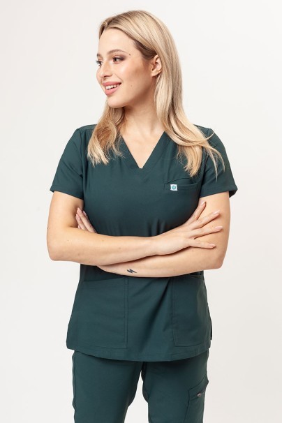 Komplet medyczny damski Uniforms World 109PSX Shelly Jogger (spodnie Ava) butelkowa zieleń-2