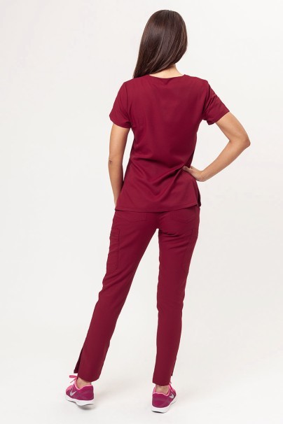 Spodnie medyczne damskie Uniforms World 109PSX Yucca burgundowe-7
