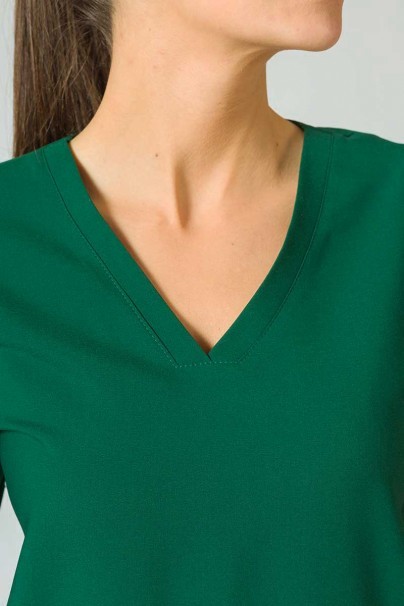 PROMO Bluza medyczna damska Sunrise Uniforms Premium Joy butelkowa zieleń-2