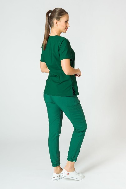 PROMO Spodnie medyczne damskie Sunrise Uniforms Premium Chill jogger butelkowa zieleń-6