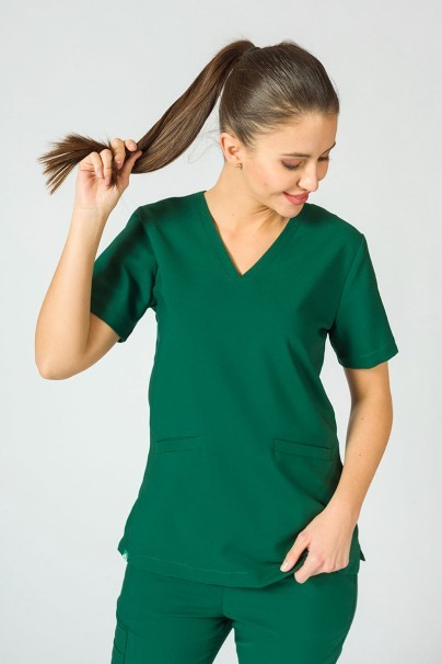 PROMO Komplet medyczny Sunrise Uniforms Premium (bluza Joy, spodnie Chill) butelkowa zieleń-1
