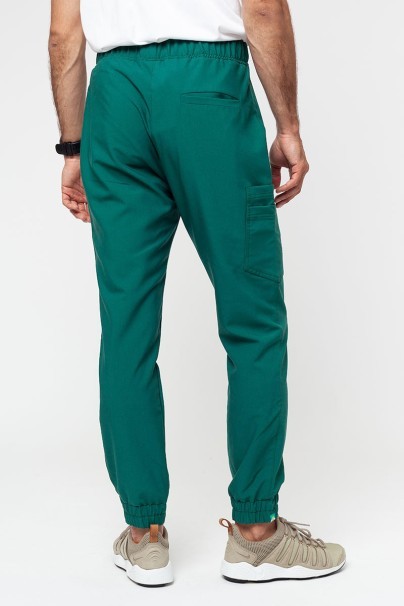 PROMO Spodnie medyczne męskie Sunrise Uniforms Premium Select jogger butelkowa zieleń-2