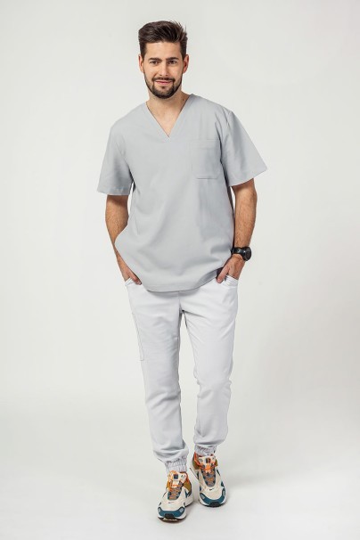 PROMO Komplet medyczny męski Sunrise Uniforms Premium Men (bluza Dose, spodnie Select jogger) popielaty-2