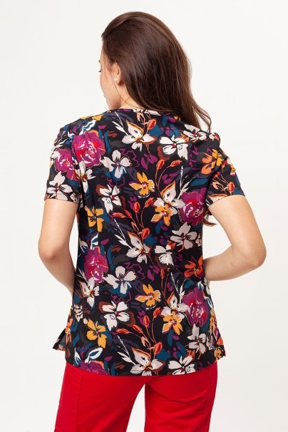 Bluza medyczna damska Cherokee Prints V-neck Artful Blooms-1