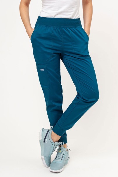 Komplet medyczny damski Cherokee Revolution (bluza Soft, spodnie Jogger) karaibski błękit-6