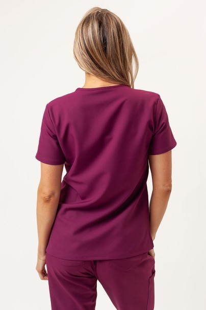 Bluza medyczna damska Cherokee Ultra V-neck Top wiśniowa-3