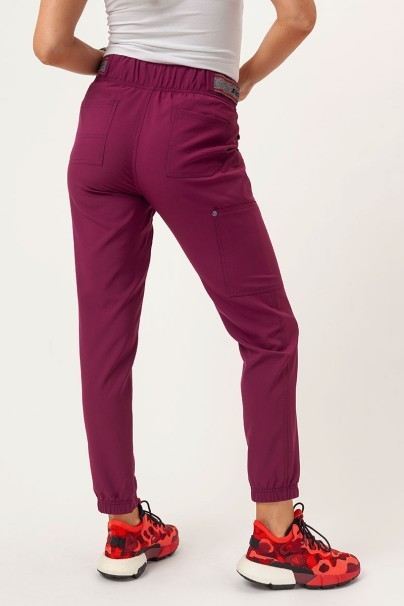 Spodnie medyczne damskie Dickies EDS NXT Mid Rise jogger wiśniowe-2