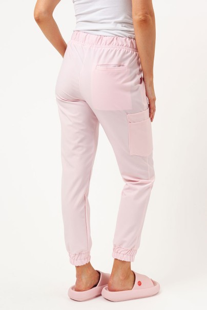 Spodnie medyczne damskie Sunrise Uniforms Premium Vibe jogger pastelowy róż-2