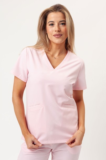 Komplet medyczny Sunrise Uniforms Premium (bluza Aura, spodnie Vibe) pastelowy róż-2