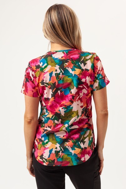 Bluza medyczna damska Cherokee Prints V-neck Abstract Petals-5