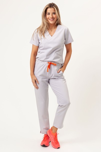 Bluza medyczna damska Sunrise Uniforms Premium Aura popielata-1