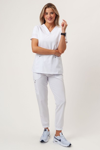 Bluza medyczna damska Dickies EDS NXT V-neck biała-1