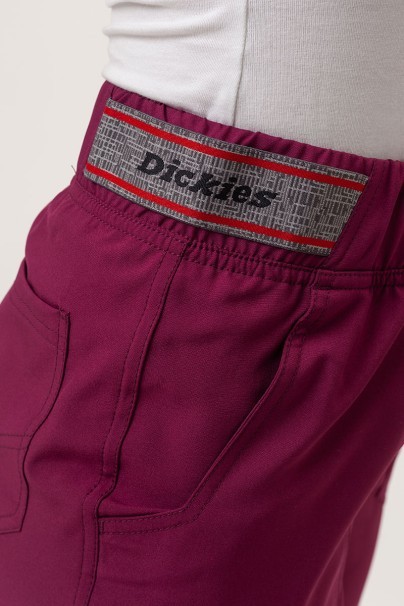 Spodnie medyczne damskie Dickies EDS NXT Mid Rise jogger wiśniowe-4