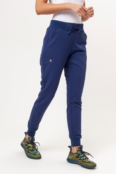 Komplet medyczny damski Maevn Matrix Pro (bluza Curved, spodnie jogger) ciemny granat-8