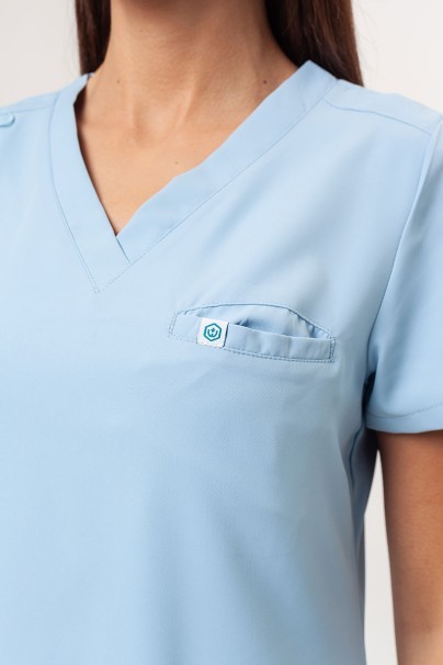 Bluza medyczna damska Uniforms World 109PSX Shelly błękitna-4