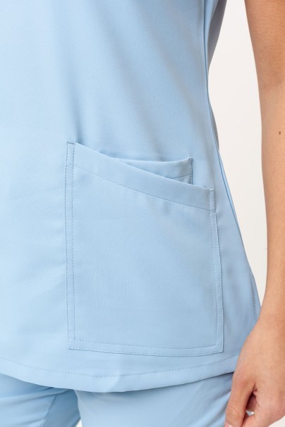 Bluza medyczna damska Uniforms World 109PSX Shelly błękitna-3