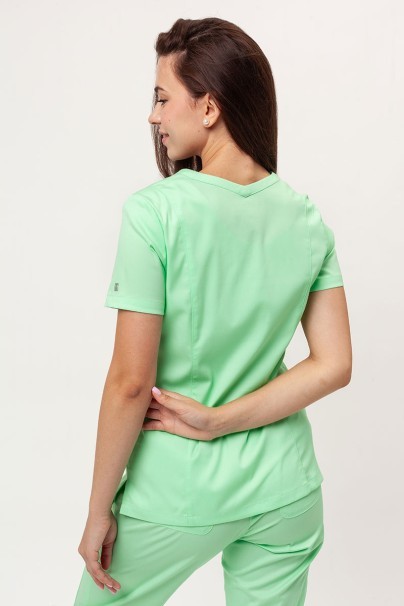 Bluza medyczna damska Maevn Matrix Double V-neck limonkowa-1