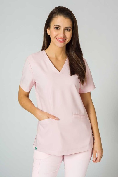 PROMO Bluza medyczna damska Sunrise Uniforms Premium Joy pastelowy róż-1