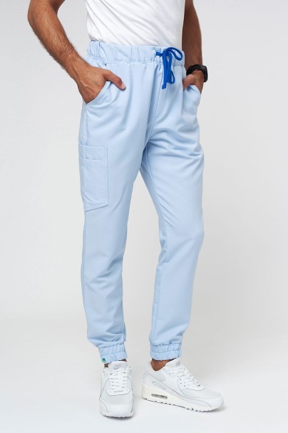 PROMO Spodnie medyczne męskie Sunrise Uniforms Premium Select jogger błękitne-1