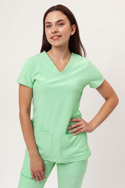 Bluza medyczna damska Heartsoul Break on Through V-neck miętowa-1