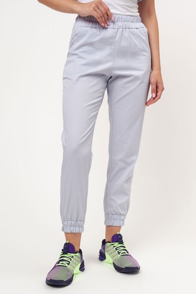 Spodnie medyczne damskie Sunrise Easy FRESH jogger popielate-1