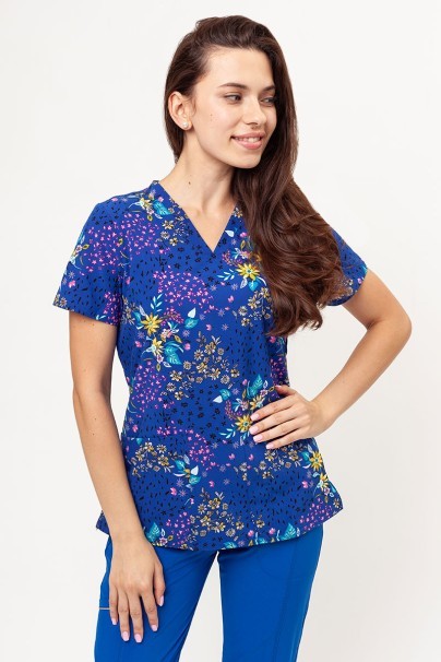 Bluza medyczna damska Cherokee Prints V-neck Patchwork Pop-1