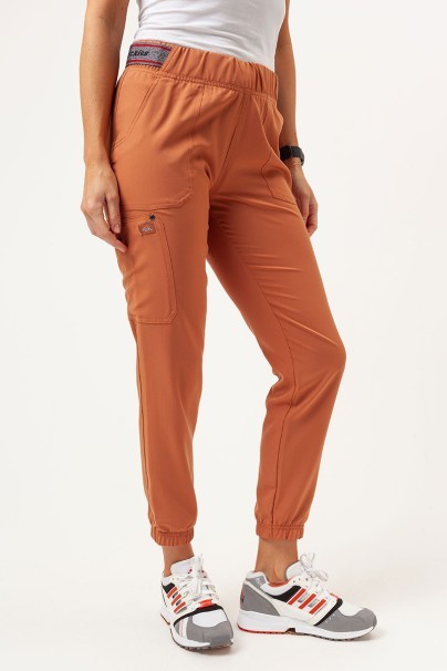 Spodnie medyczne damskie Dickies EDS NXT Mid Rise jogger imbirowe-1