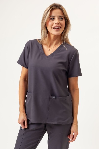 Bluza medyczna damska Cherokee Ultra V-neck Top szara-1