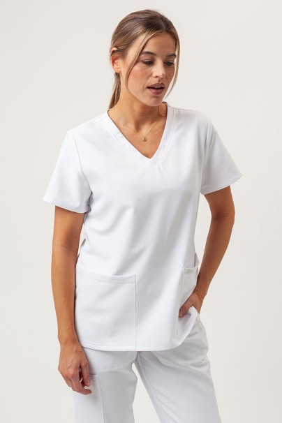 Bluza medyczna damska Cherokee Ultra V-neck Top biała-1